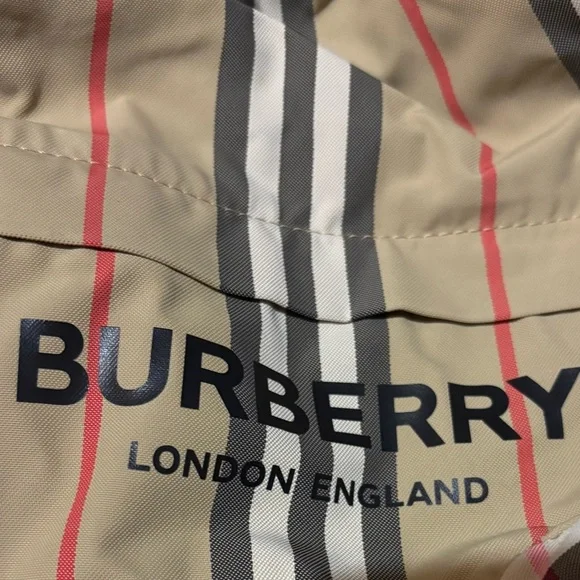 Burberry Icon Stripe drawcord Pouch Bag - Picture 6 of 12